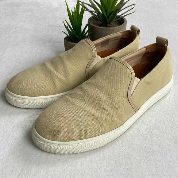 Sunspel Other - Sunspel Canvas Slip On Sneakers (Stone)